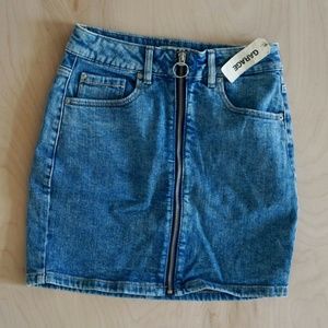 Garage denim skirt